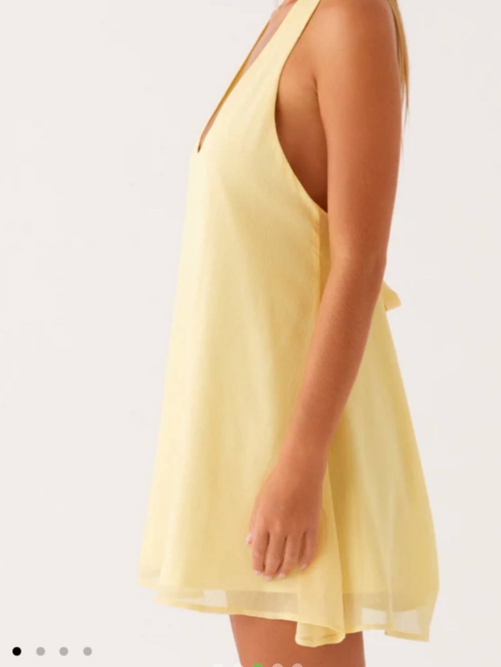 Peppermayo industry mini dress in yellow - Picture 3 of 4